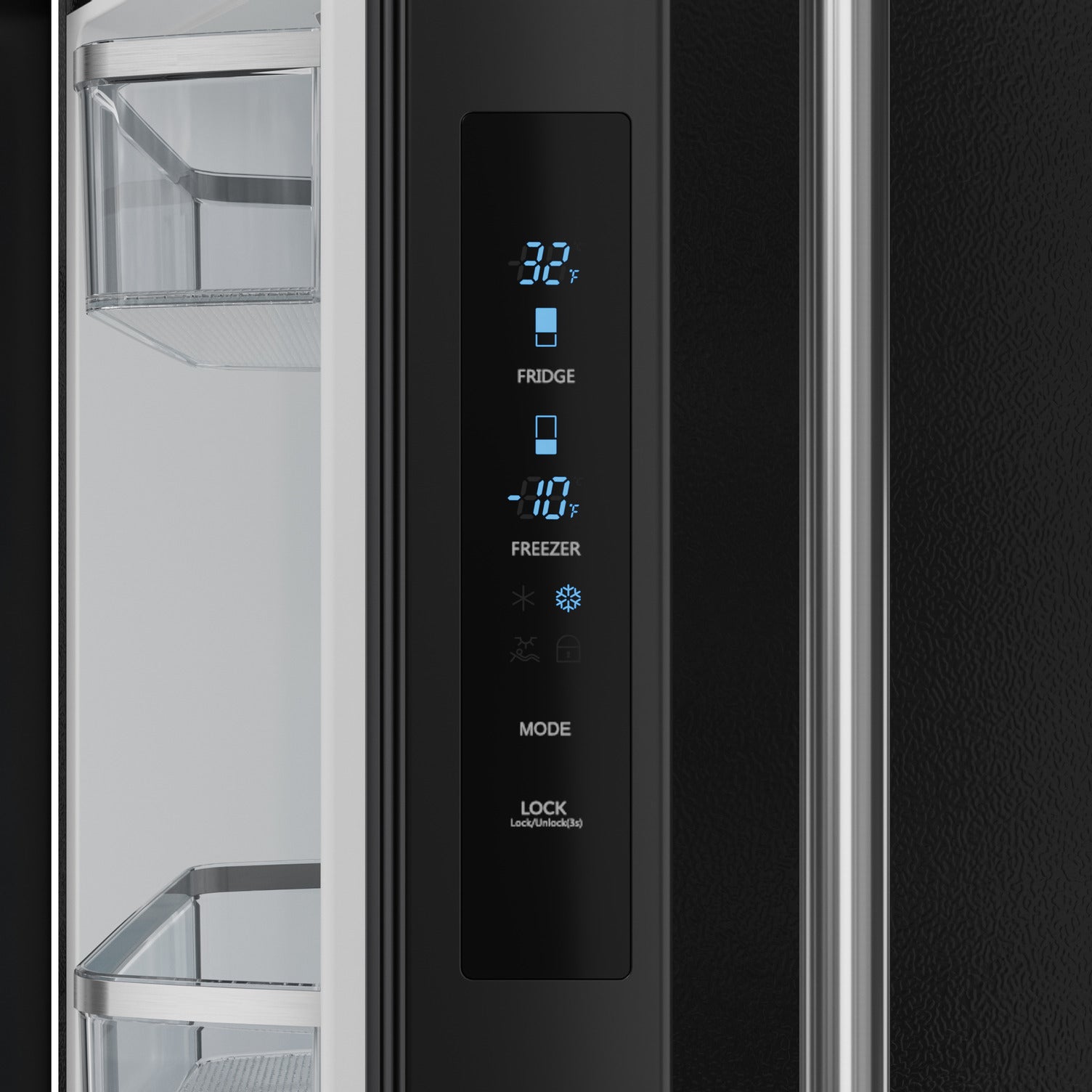 Gordon Ramsay Series 30" French Door Refrigerator in Black/Stainless Steel (RF3017FFD00-SS)