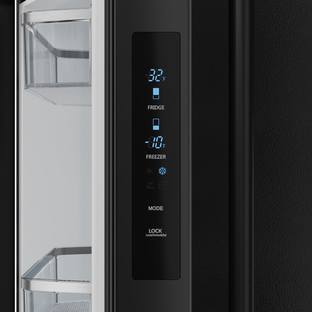 Gordon Ramsay Series 30" French Door Refrigerator in Black (RF3017FFD00)