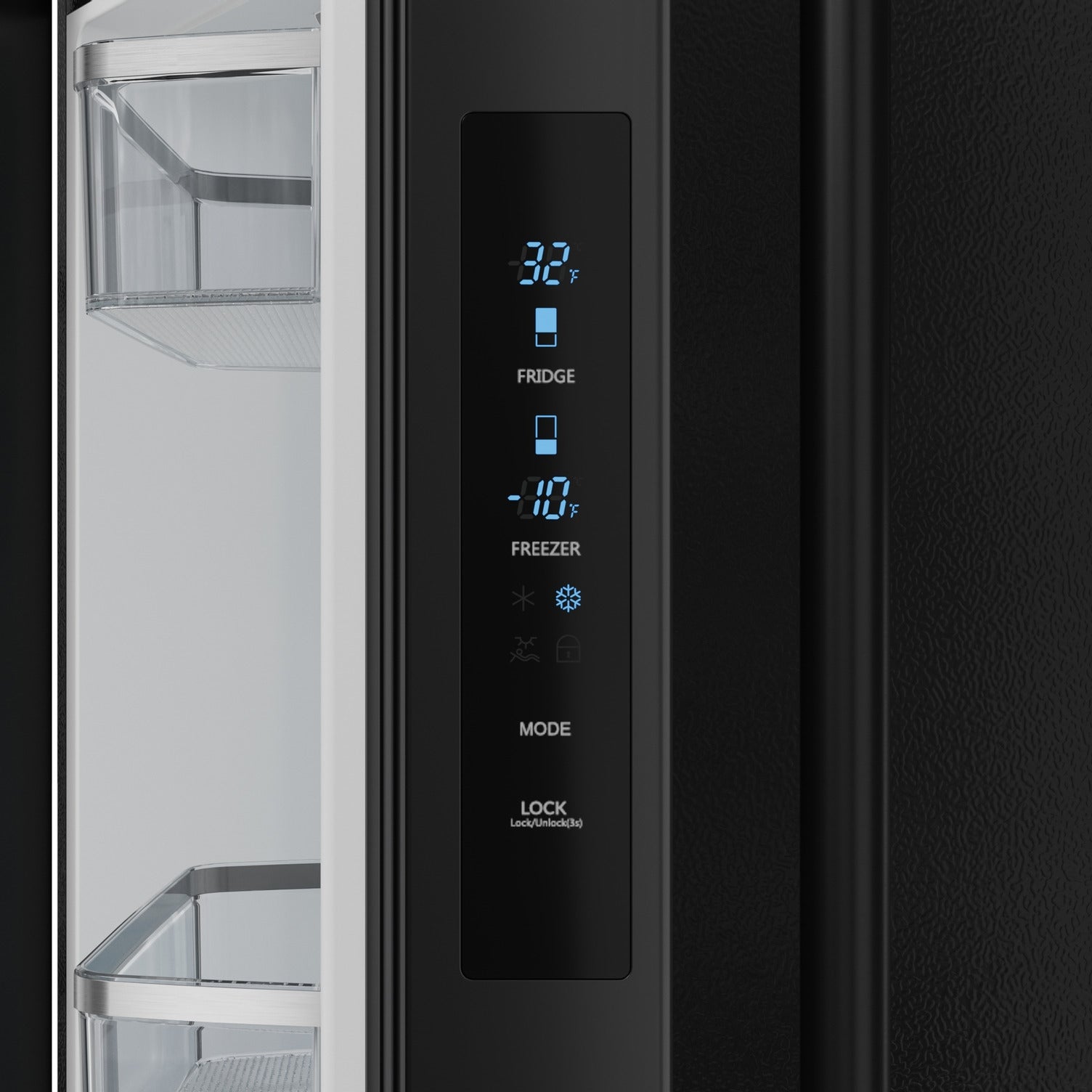 Gordon Ramsay Series 30" French Door Refrigerator in Black (RF3017FFD00)