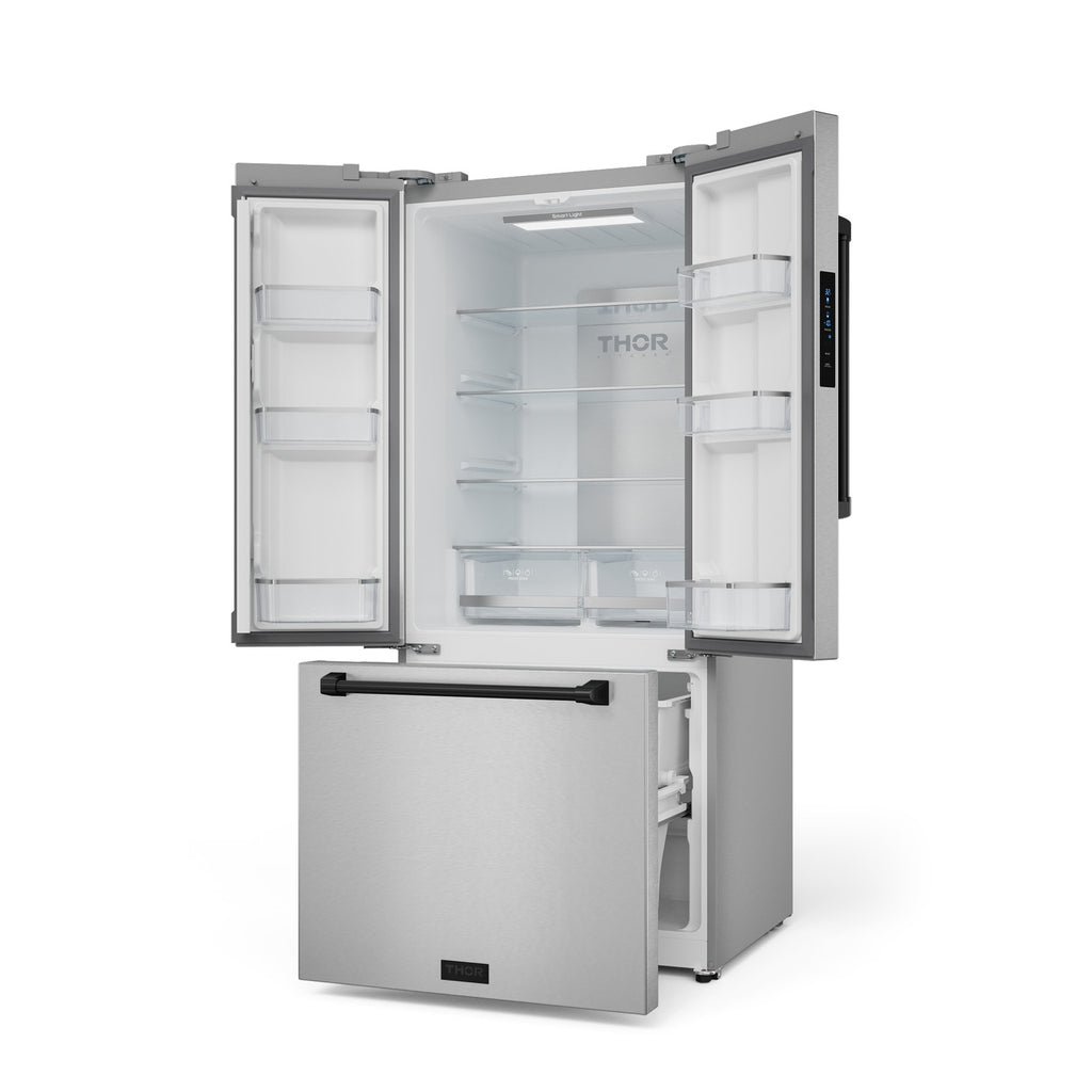Gordon Ramsay Series 30" French Door Refrigerator in Black/Stainless Steel (RF3017FFD99-BLK)