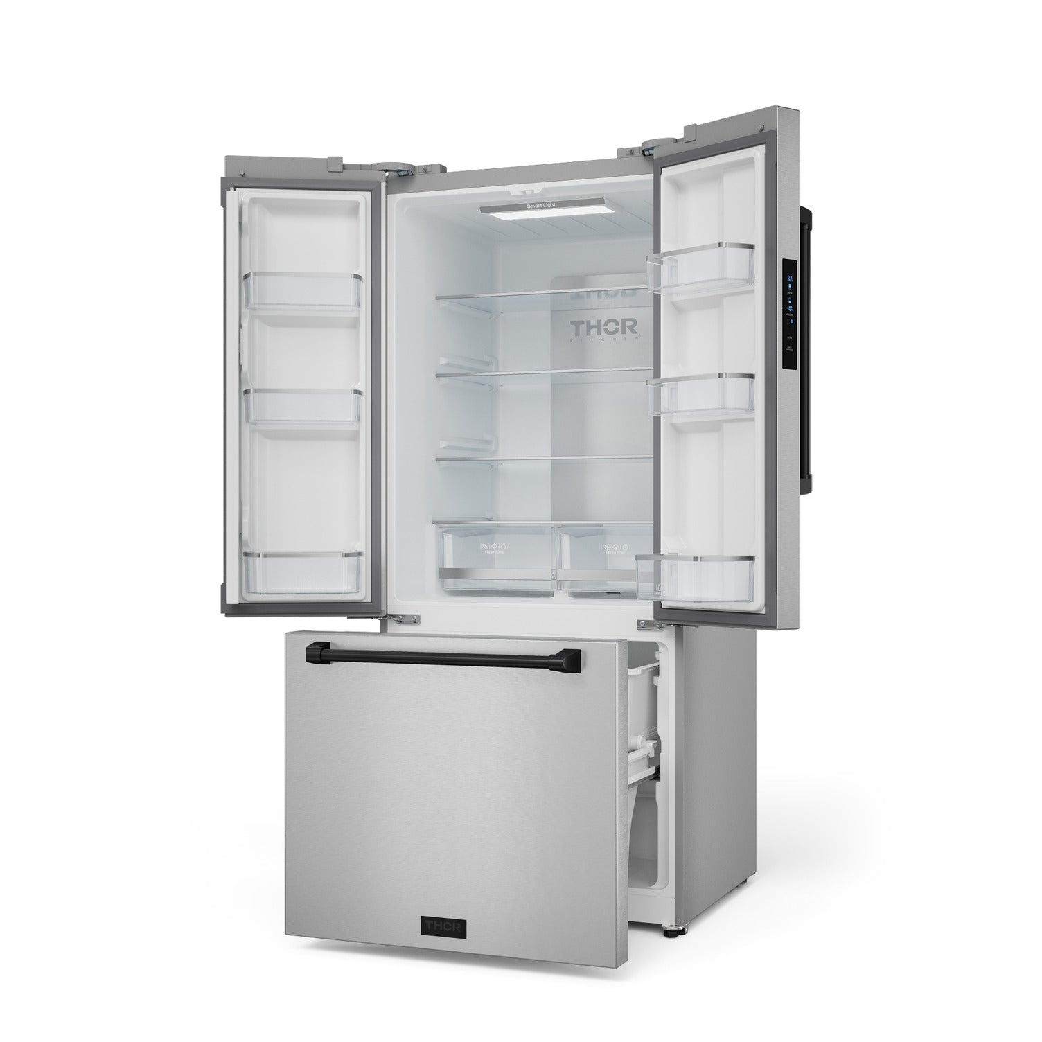 Gordon Ramsay Series 30" French Door Refrigerator in Black/Stainless Steel (RF3017FFD99-BLK)