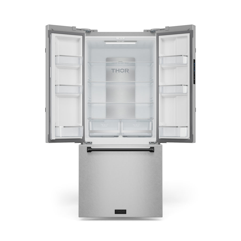 Gordon Ramsay Series 30" French Door Refrigerator in Black/Stainless Steel (RF3017FFD99-BLK)