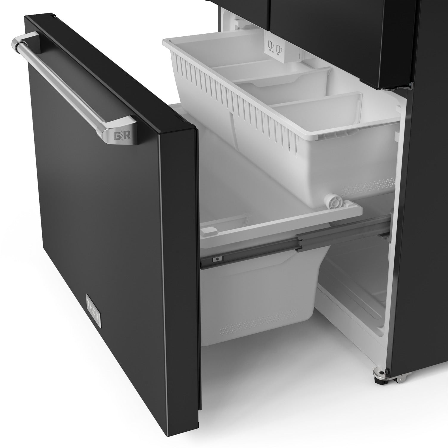 Gordon Ramsay Series 36" French Door Refrigerator in Black/Stainless Steel (RF3621CTD00-SS)