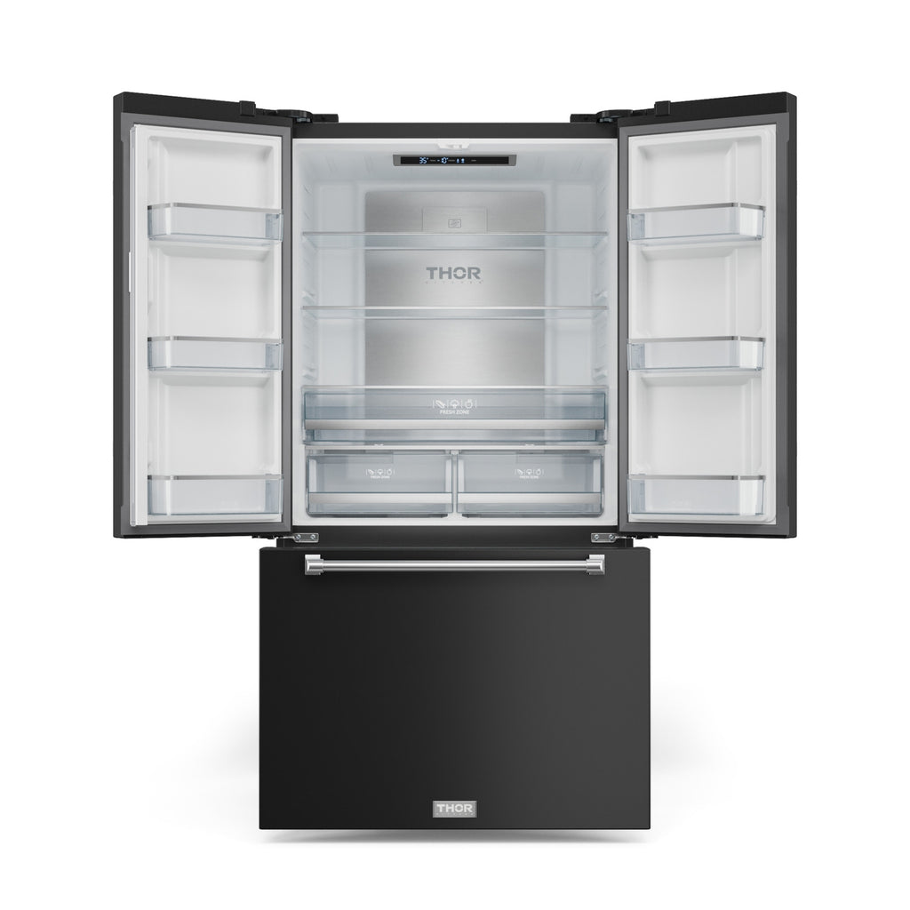 Gordon Ramsay Series 36" French Door Refrigerator in Black/Stainless Steel (RF3621CTD00-SS)