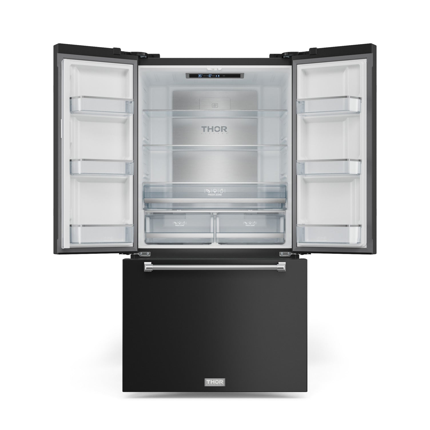 Gordon Ramsay Series 36" French Door Refrigerator in Black/Stainless Steel (RF3621CTD00-SS)