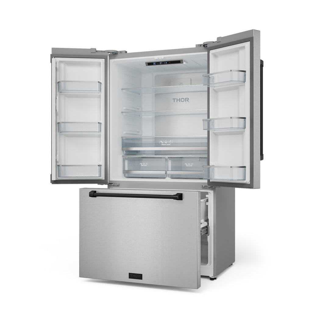 Gordon Ramsay Series 36" French Door Refrigerator in Stainless Steel/Black (RF3621CTD99-BLK)