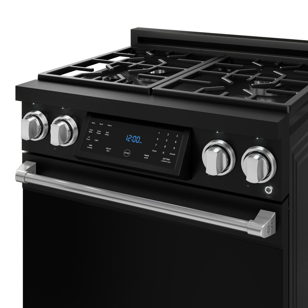 Gordon Ramsay Series 30" Gas Range in Black/Stainless Steel (RSG30B-SS)