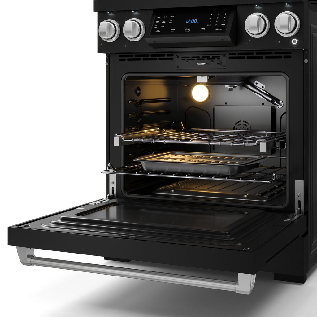 Gordon Ramsay Series 30" Gas Range in Black/Stainless Steel in LP (RSG30BLP-SS)