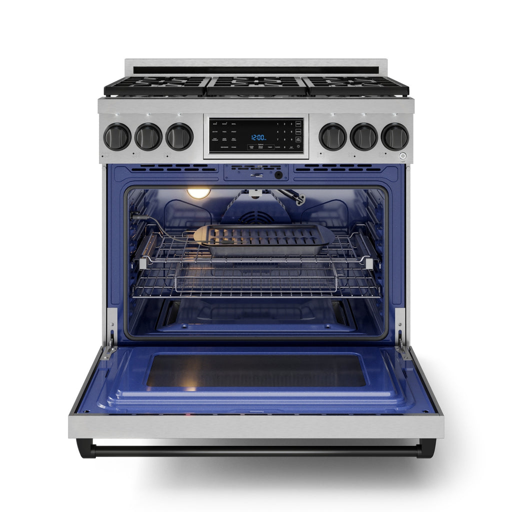 Gordon Ramsay Series 36" Gas Range in Stainless Steel/Black in LP (RSG36LP-BLK)