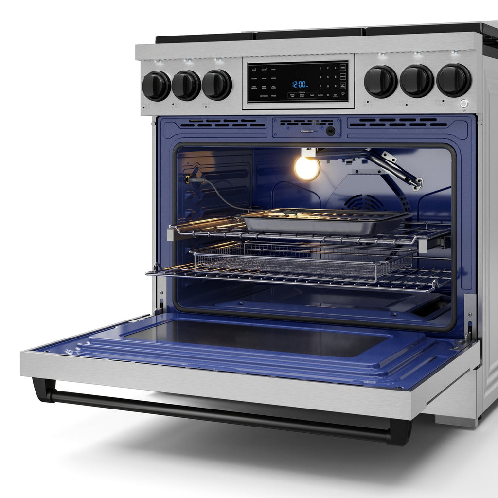 Gordon Ramsay Series 36" Gas Range in Stainless Steel/Black in LP (RSG36LP-BLK)