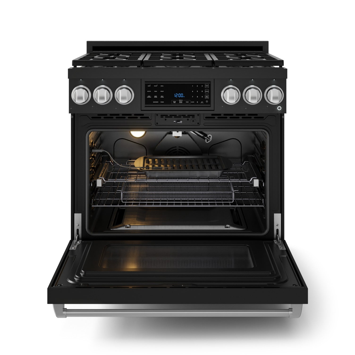 Gordon Ramsay Series 36" Gas Range in Black/Stainless Steel (RSG36B-SS)