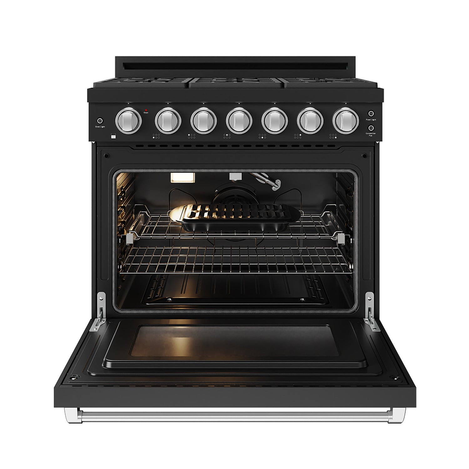 Gordon Ramsay Series 36" Gas Range in Black/Stainless Steel in LP (RSG36BLP-SS)