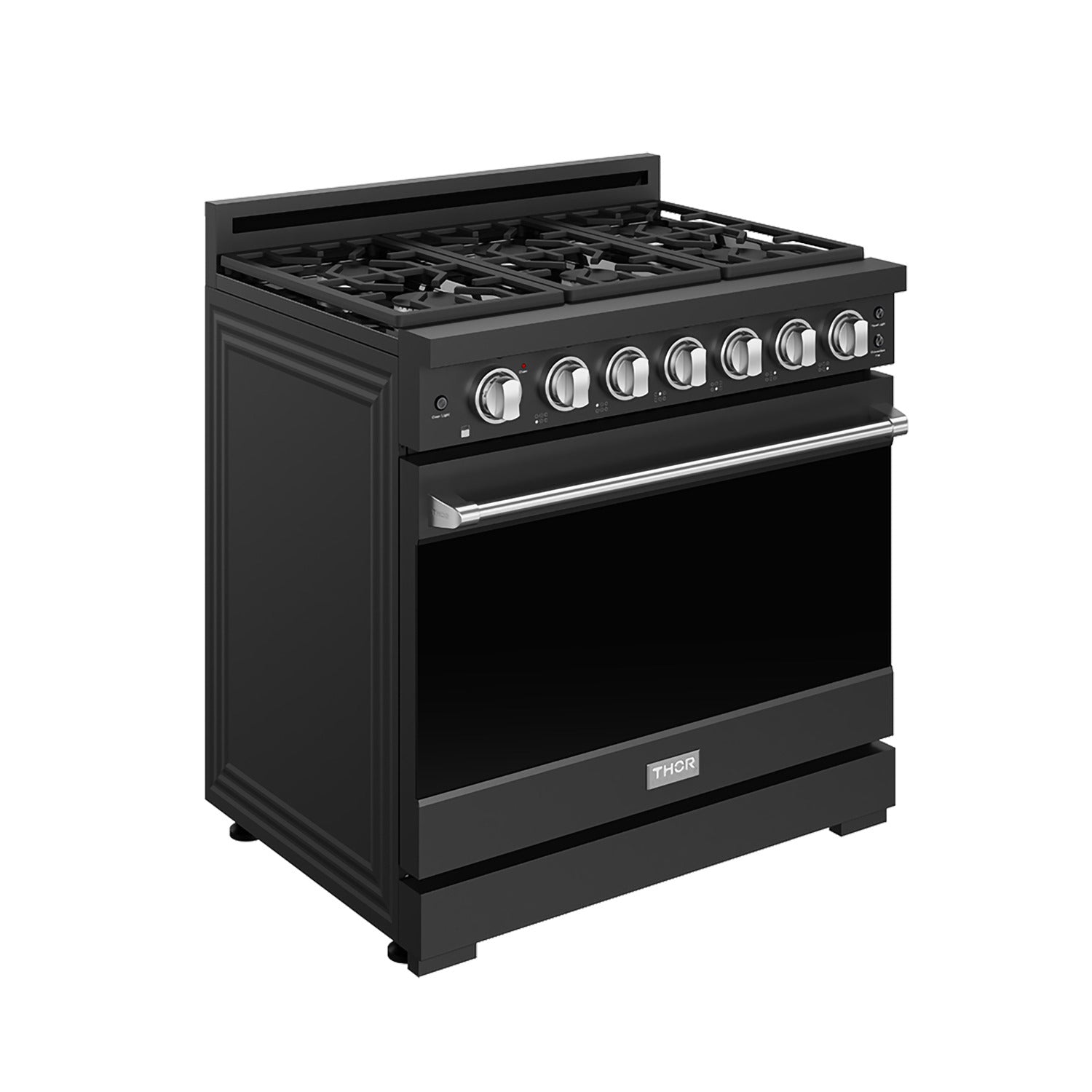 Gordon Ramsay Series 36" Gas Range in Black/Stainless Steel in LP (RSG36BLP-SS)