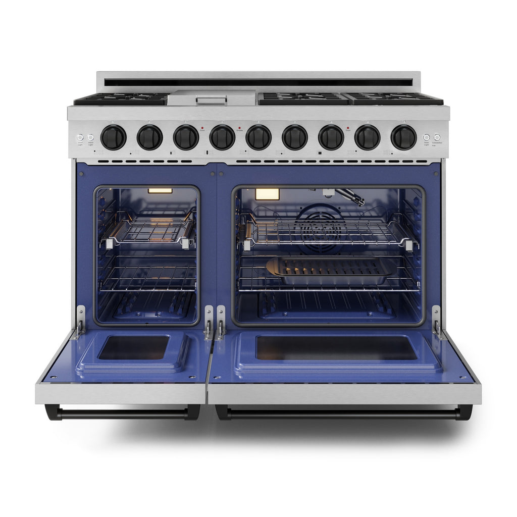 Gordon Ramsay Series 48" Gas Range in Stainless Steel/Black (RSG48E-BLK)
