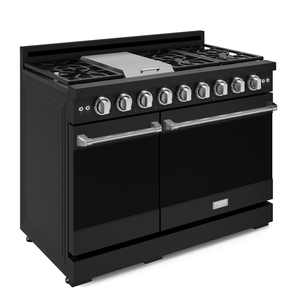 Gordon Ramsay Series 48" Gas Range in Black/Stainless Steel in LP (RSG48EBLP-SS)