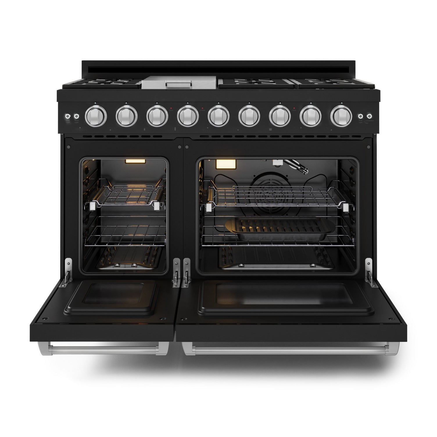Gordon Ramsay Series 48" Gas Range in Black/Stainless Steel in LP (RSG48EBLP-SS)