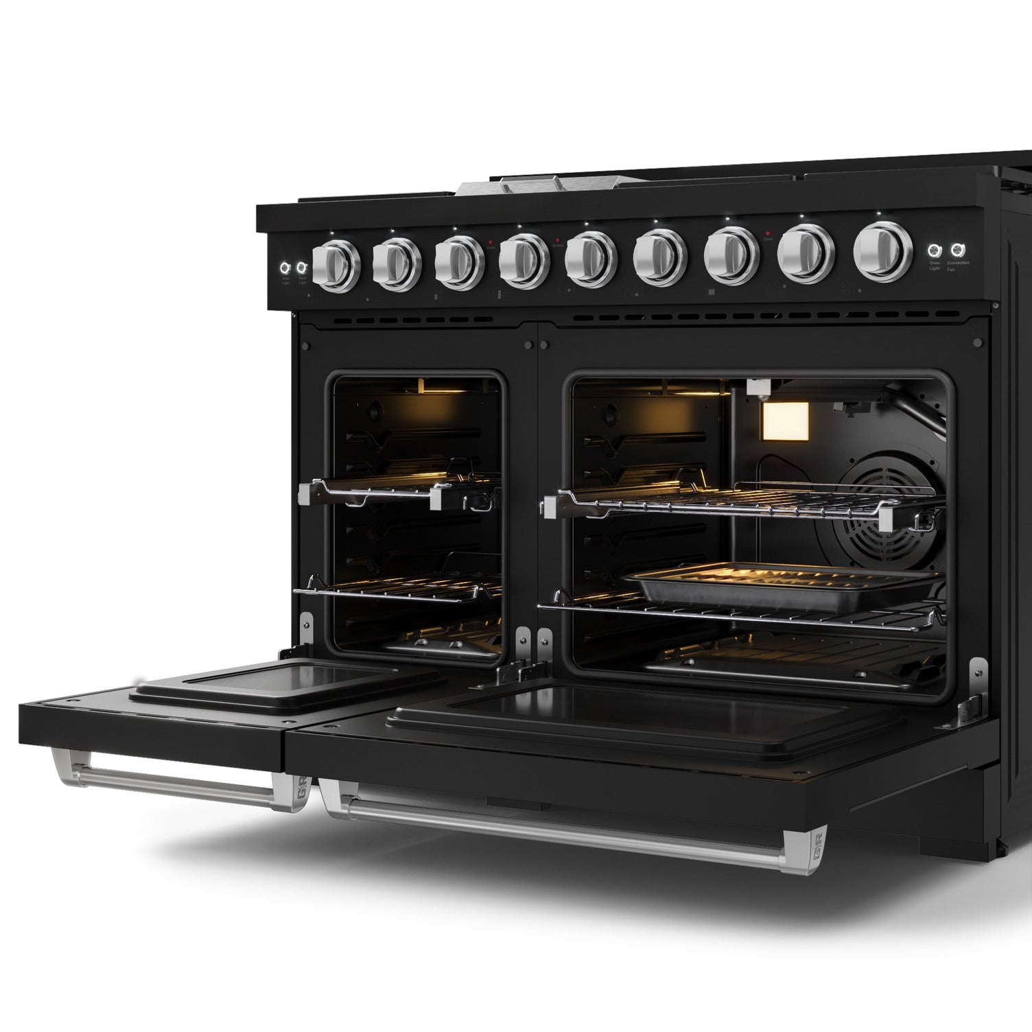 Gordon Ramsay Series 48" Gas Range in Black/Stainless Steel in LP (RSG48EBLP-SS)