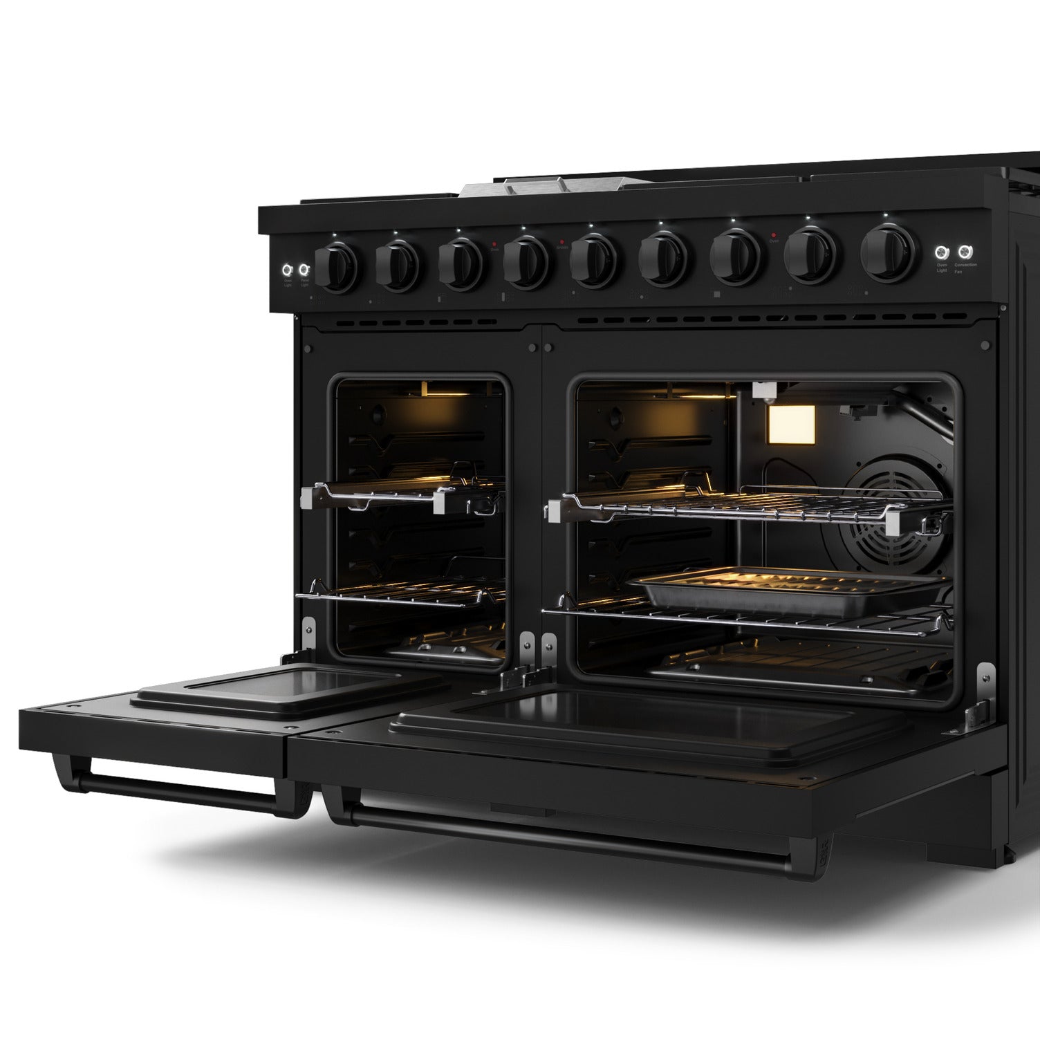 Gordon Ramsay Series 48" Gas Range in Black in LP (RSG48EBLP)