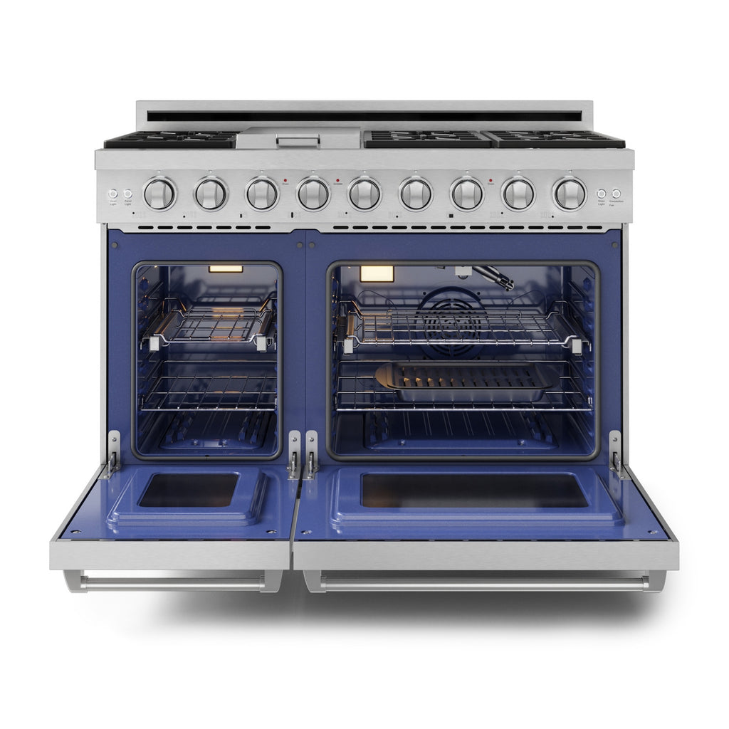 Gordon Ramsay Series 48" Gas Range in Stainless Steel/Black in LP (RSG48ELP-BLK)