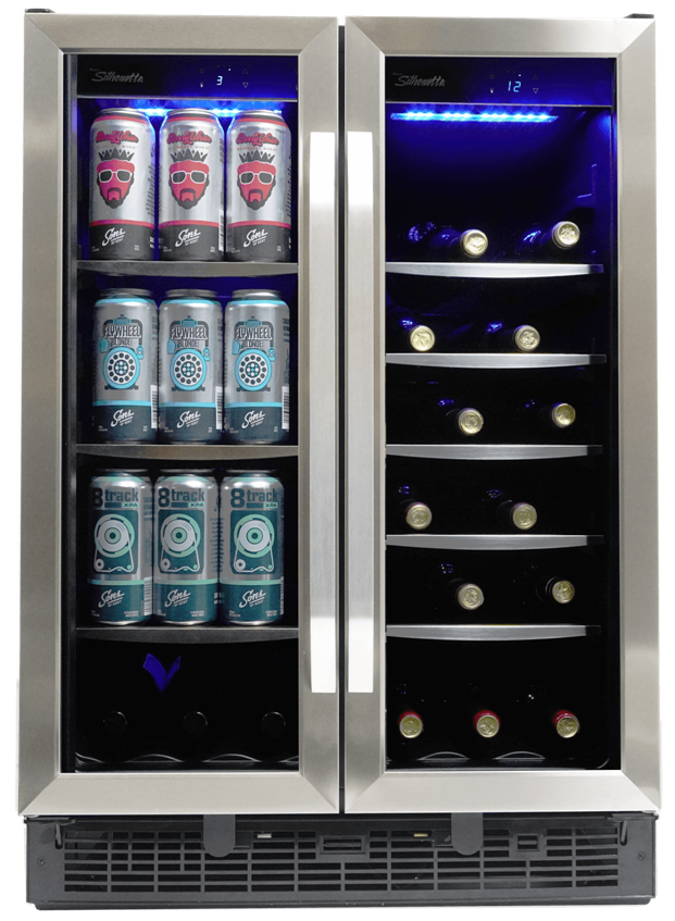 Silhouette - 24" Built-in Beverage Center in Stainless Steel SBC051D1BSS