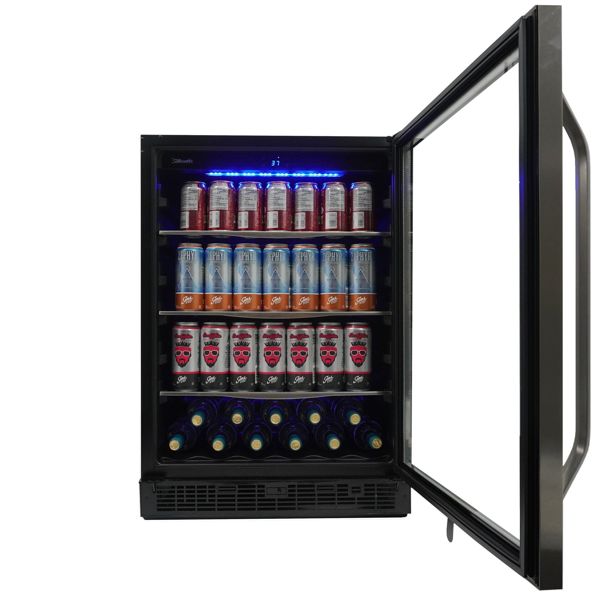 Silhouette - 24" Built-in Beverage Center in Stainless Steel - SBC057D1BSS