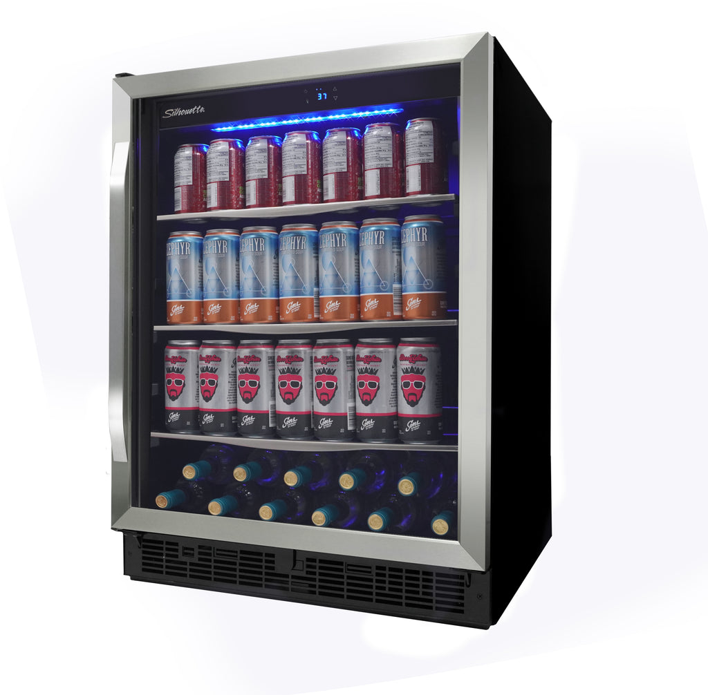 Silhouette - 24" Built-in Beverage Center in Stainless Steel - SBC057D1BSS