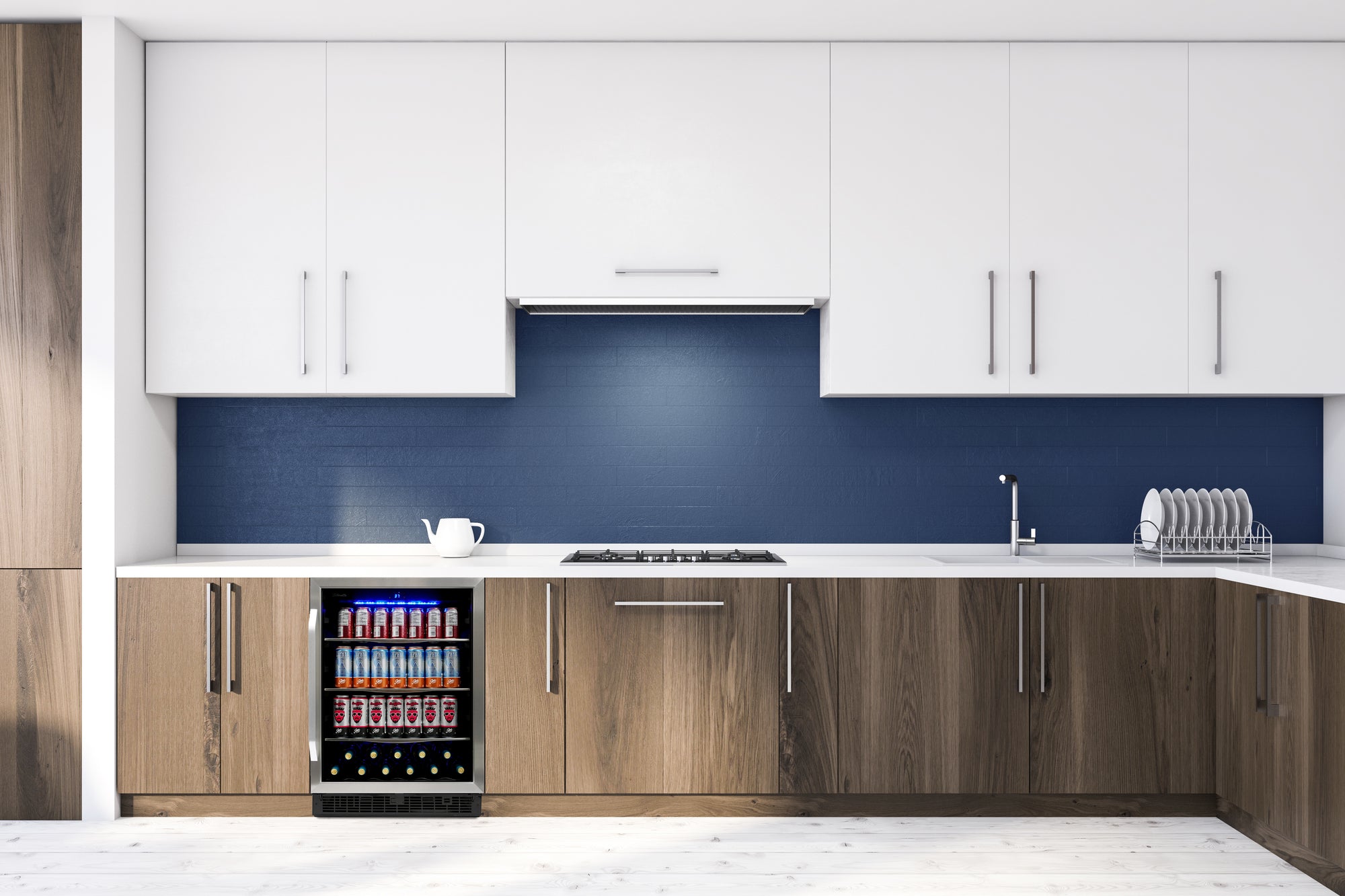 Silhouette - 24" Built-in Beverage Center in Stainless Steel - SBC057D1BSS