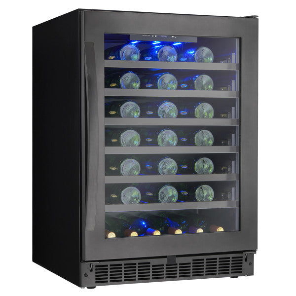 Silhouette Select - 24" Built In Wine Cellar - Black Stainless Steel - SSWC056D1B-S