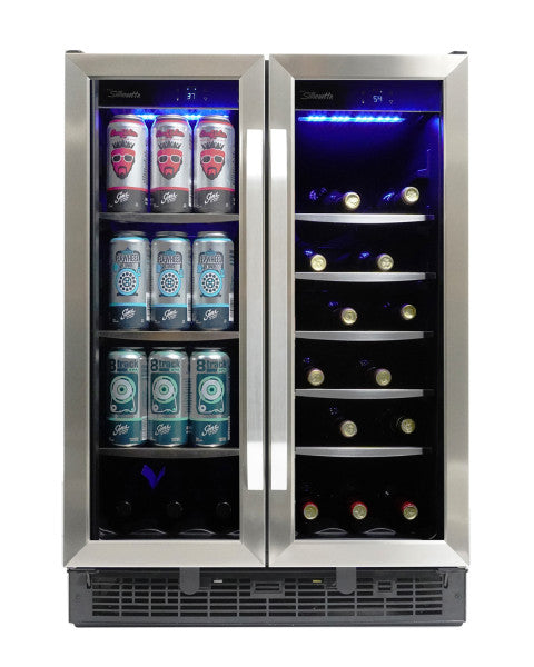 Silhouette - 24" Built-in Beverage Center in Stainless Steel SBC051D1BSS