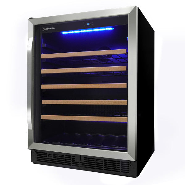 Silhouette - 24" Built-In Wine Cellar in Stainless Steel - SWC057D1BSS