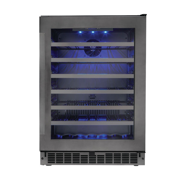 Silhouette Select - 24" Built In Wine Cellar - Black Stainless Steel - SSWC056D1B-S